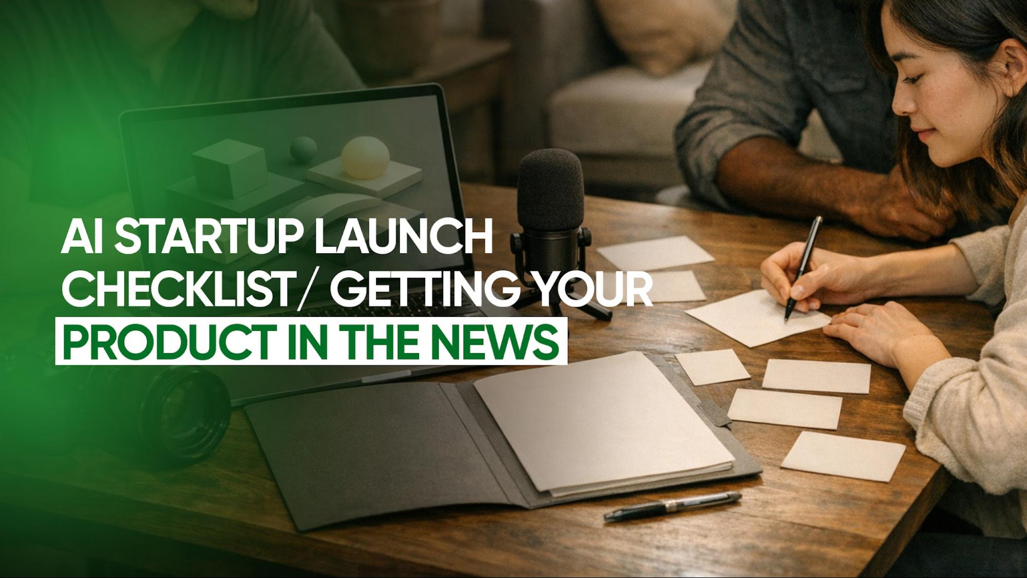 AI Startup Launch Checklist: Getting Your Product in the News